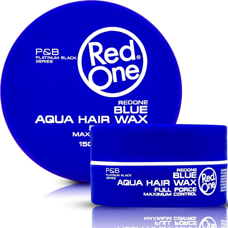 Redone Aquatic Hair Wax Blue 150 ml | Ultra Hold | Hair Wax for Men and Women | Chewing Gum Scented | Maximum Control - Image 1