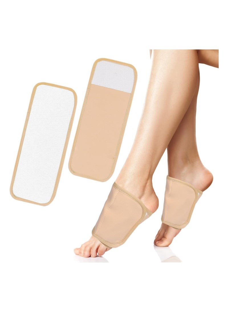 general Castor Oil Patch, 2 Piece Castor Oil Foot Pack Kit, Castor Oil Not Included, Reusable Organic Cotton Flannel Castor Oil Pack Wrapped with Hook and Loop Strips to Aid in Sleeping - Image 1