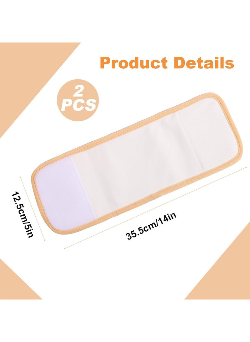 general Castor Oil Patch, 2 Piece Castor Oil Foot Pack Kit, Castor Oil Not Included, Reusable Organic Cotton Flannel Castor Oil Pack Wrapped with Hook and Loop Strips to Aid in Sleeping - Image 5