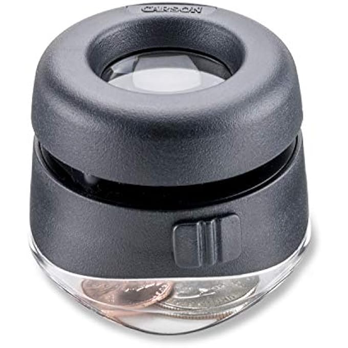 Carson LED VERSALOUPE LIGHTED 10X FOCUSING STAND LOUPE MAGNIFIER (LH-40), CLEAR - Image 5