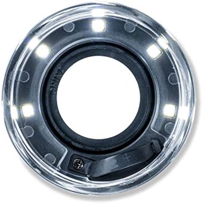 Carson LED VERSALOUPE LIGHTED 10X FOCUSING STAND LOUPE MAGNIFIER (LH-40), CLEAR - Image 4