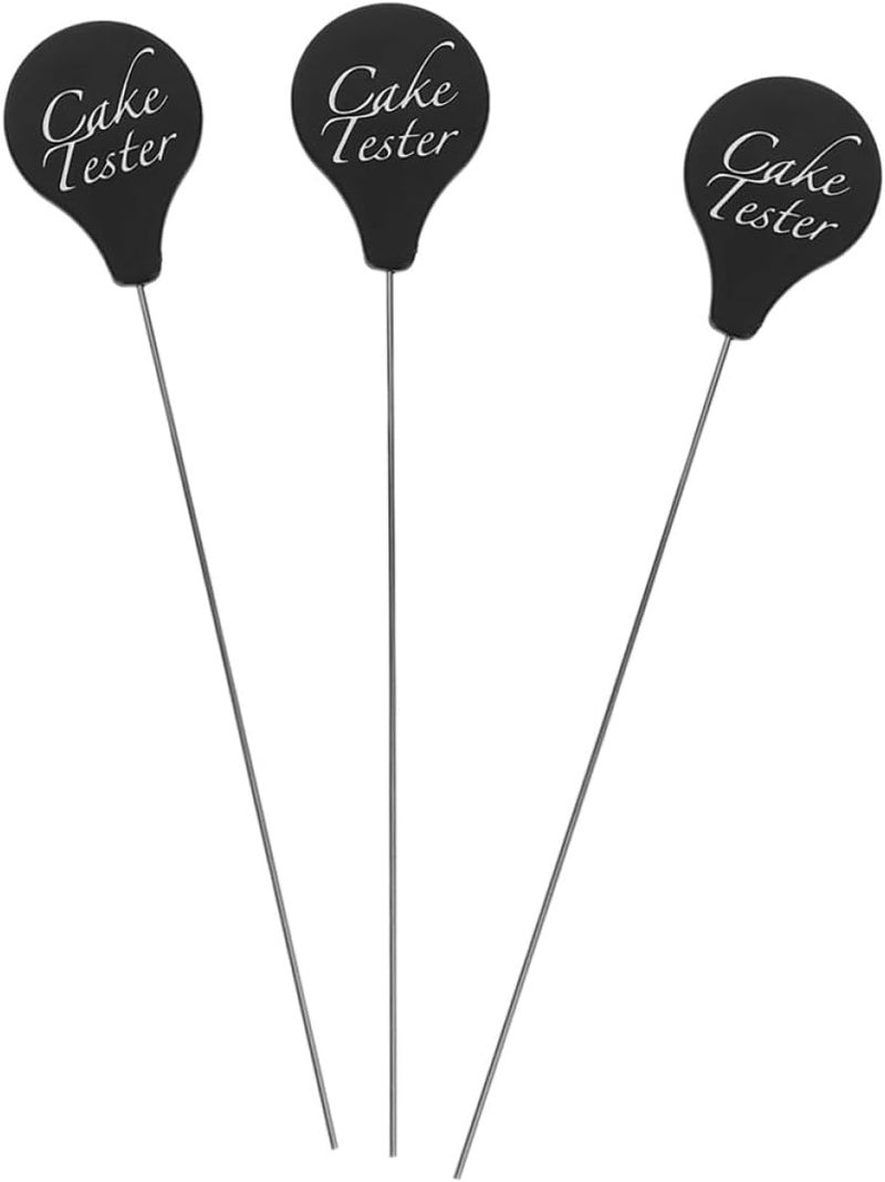 Healifty 3pcs Stainless Steel Cake Testers Needles for Baking, Metal Cake Tester Skewers Reusable Kitchen Baking Accessories for Home and Bakery Use - Image 1