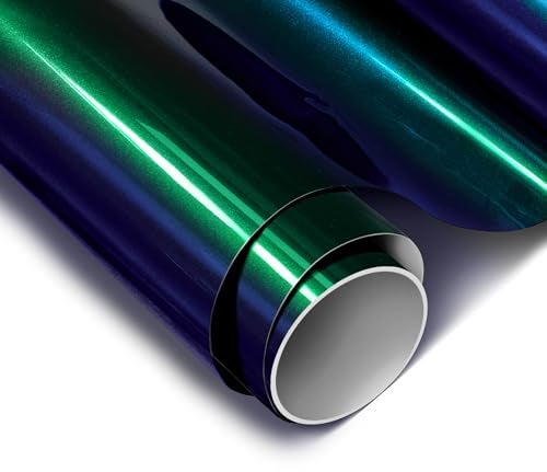 VViViD ColorFusion PPF by VViViD Gloss Metallic Blue Chameleon Dry Apply PPF Vinyl Car Wrap Roll 1ft x 5ft - Image 1