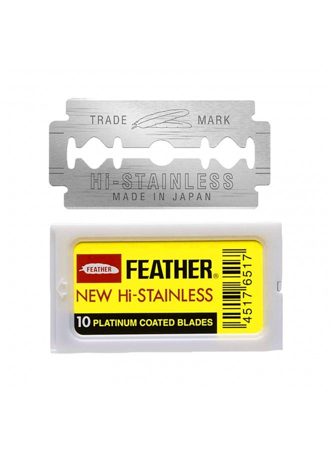 Feather Double Edge Safety Razor Blades 10 Count - Image 1
