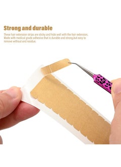 Ehdis Hair Extension Tape Tabs Double Sided Replacement Tape Adhesive Hair Extension Tapes For Hair Extensions Wigs Supplies With Adhesive Remover Scraper Tool  - Image 3