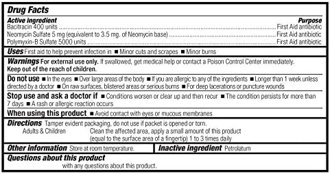 First Aid Only 12700 Triple Antibiotic Ointment Packets 60 Count - Image 2