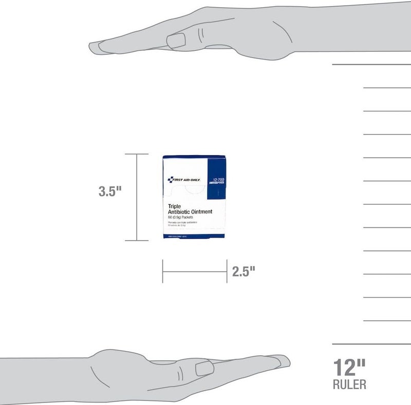First Aid Only 12700 Triple Antibiotic Ointment Packets 60 Count - Image 3