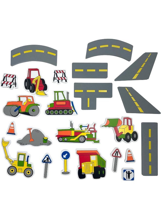Edushape Magic Creations Road Construction Bath Foam Toys - Image 3