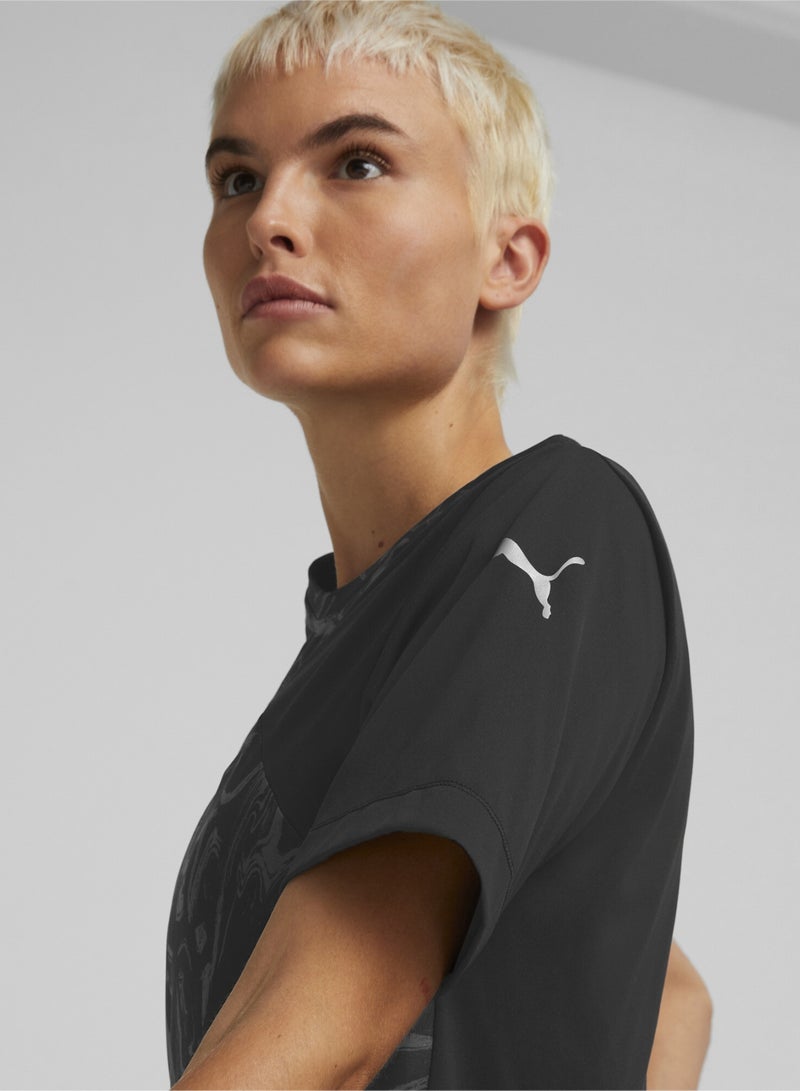 PUMA Graphic Womens Printed Short Sleeve Running T-Shirt  - Image 4