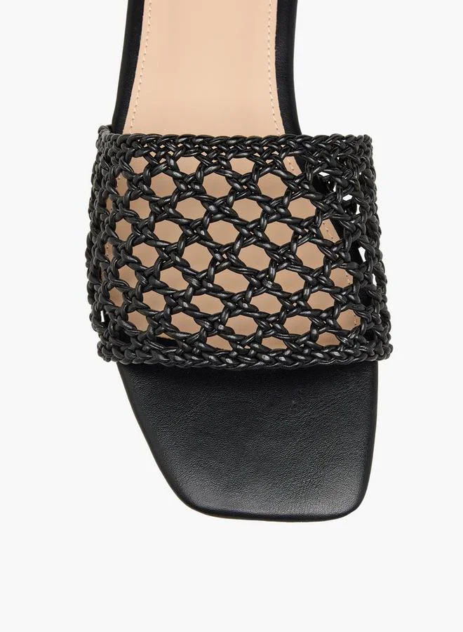 Flora Bella By Shoexpress BLACK Women Slip-On Sandals for Women | Best Price UAE