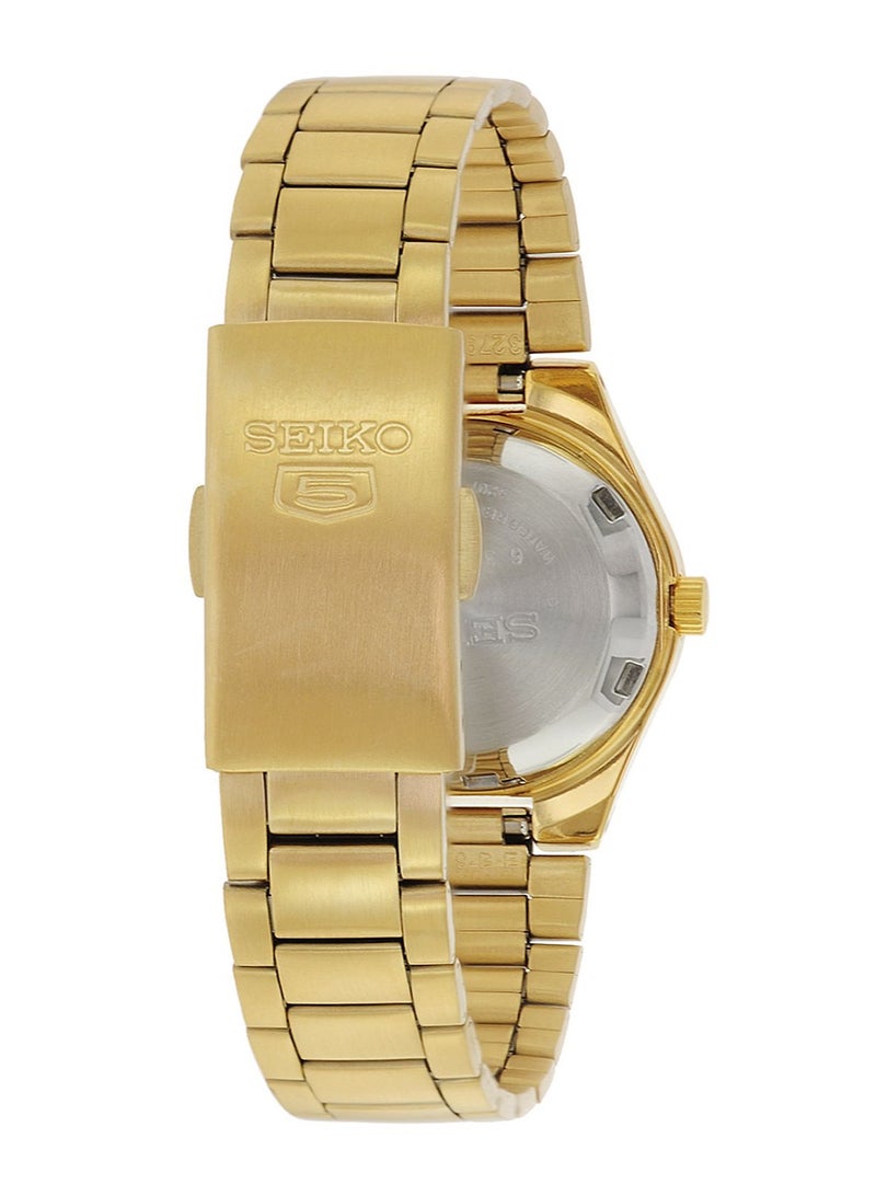 Seiko 5 SYMC18K1 Automatic 21 Jewels Ladies Gold Tone Stainless Steel - Image 2