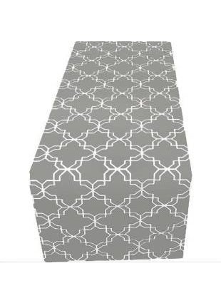 Aydın Dowry Runner Made of Morocco Pattern Duck Fabric 45 x 140 cm