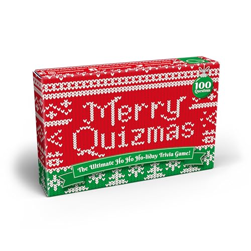 Bubblegum Stuff Merry Quizmas A HoHoHolly Jolly Holiday Trivia Game Sleigh This Christmas With These 100 Treemendously Festive Quiz Questions For The Whole Family 100 Game Cards - Image 1