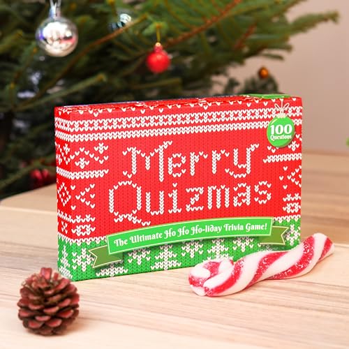 Bubblegum Stuff Merry Quizmas A HoHoHolly Jolly Holiday Trivia Game Sleigh This Christmas With These 100 Treemendously Festive Quiz Questions For The Whole Family 100 Game Cards - Image 5