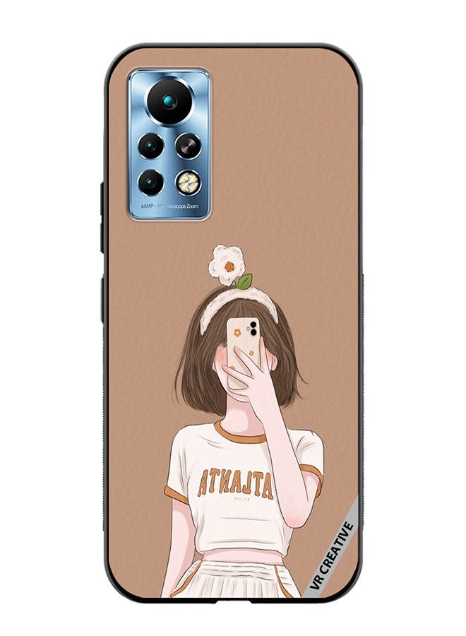 VR CREATIVE Protective Case Cover For Infinix Note 11 Pro Flower On Head Design Multicolour - Image 1