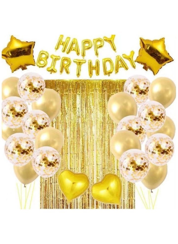 Sharpdo 40 Piece high-quality decorative foil party balloons with happy birthday decoration balloon set - Image 1