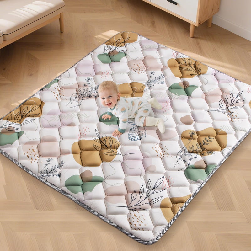 Dessports 65x50 Baby Play Mat -Play Mats for Babies and Toddlers -Non-Slip Foldable Baby Mat Boho Design Playmat - Machine Washable for Playpen - Image 1