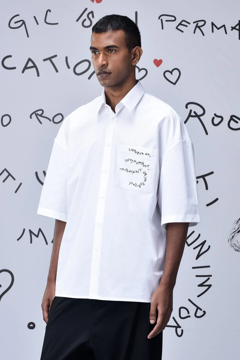 Genes Lecoanet Hemant Cotton Rabbit Sticker Oversized Shirt