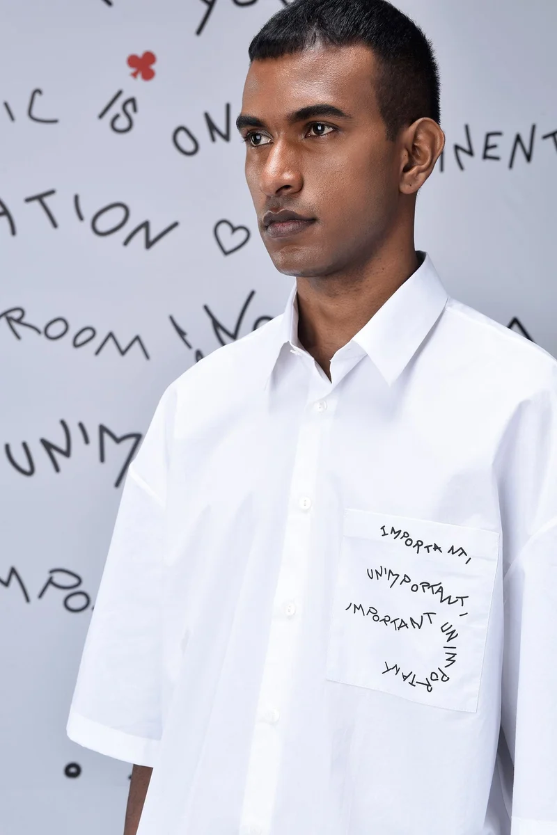 Genes Lecoanet Hemant Cotton Rabbit Sticker Oversized Shirt