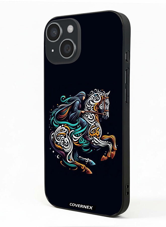 Covernex غطاء حماية آيفون 15 مزخرف بصورة حصان زينة - Image 1