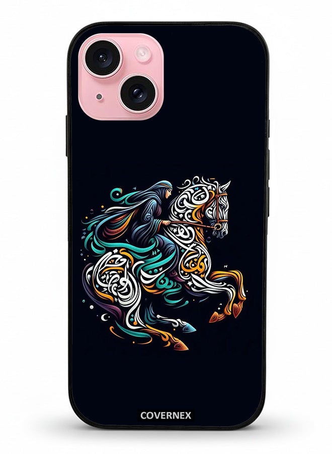 Covernex غطاء حماية آيفون 15 مزخرف بصورة حصان زينة - Image 2