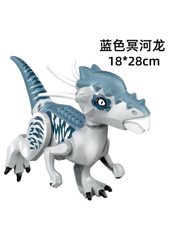 NIBEMINENT Jurassic Dinosaur Building Blocks Toy - T. Rex and Bull Dino Set