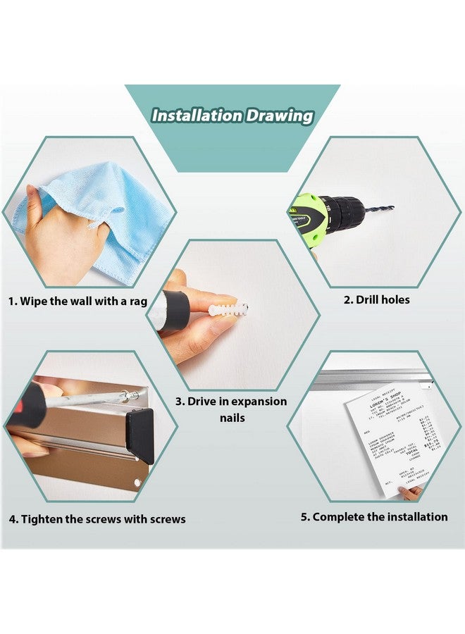 ايرينير حامل تذاكر للمطاعم، حامل تذاكر مقاس 36/48/60 بوصة، حامل طلبات المطاعم، حامل تذاكر، حامل تذاكر للمطاعم التجارية، المقاهي، الحانات، البارات (48 بوصة، قطعة واحدة) - Image 3