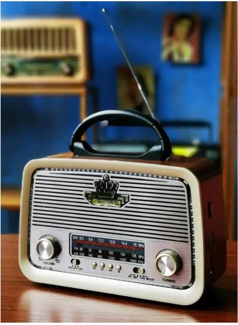 Vintage-Style Multi-Function Radio - Image 1