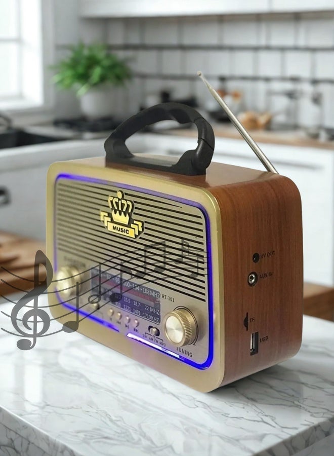 Vintage-Style Multi-Function Radio - Image 4