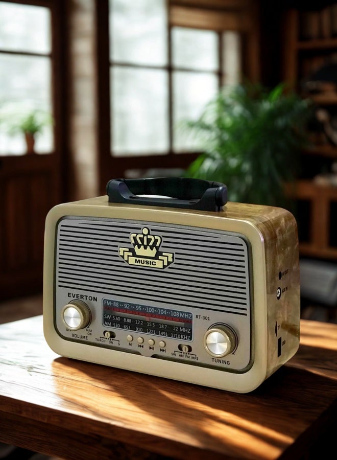 Vintage-Style Multi-Function Radio - Image 3