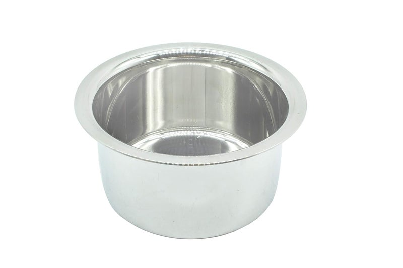 eKitchen eKitchen Set of 6 Pcs Stainless Steel Milk Pot Cook and Serve Bowl Tope Set Sizes 115cm 135cm 145cm 16cm 175cm 19cm  - Image 2