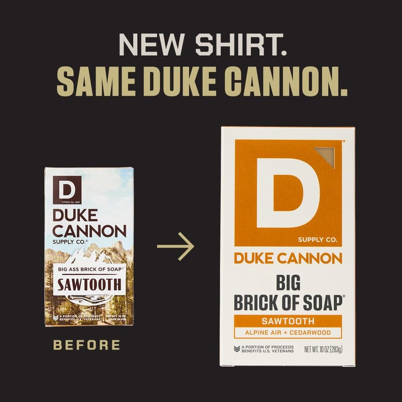 Duke Cannon Supply Co. Big Brick of Soap Bar for Men, Variety Pack (Bourbon, Sawtooth, Midnight Swim, Naval Diplomacy, High Country & Gun Smoke) - All Skin Types, 10 oz. (6 Pack) - Image 5