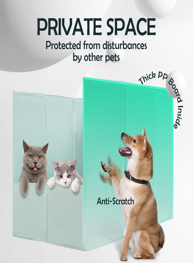 MEEXPAWS Cat Litter Box Enclosure Splash Guard Foldable 24.4 x 16.5 x 15.7 inch, Cat Litter Pee Shield Fully Waterproof Seamless, No Assembly Required, Portable, Wall Protector - Image 5