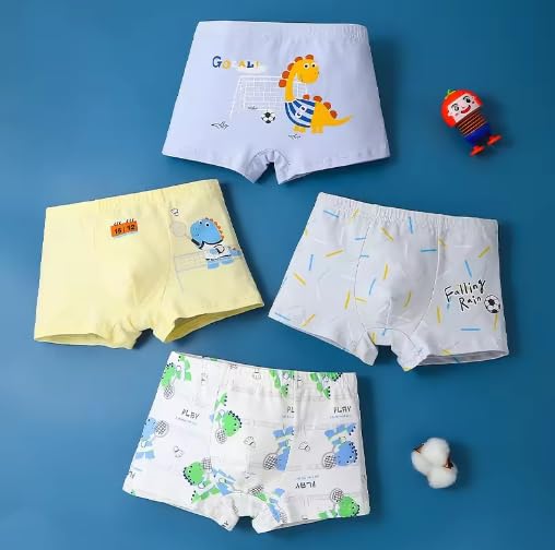 TEDDYIFY Boy's Soft Cotton Briefs Baby Toddler Kids Underwear Various Cute Patterns Cotton Boyshort Underwear (Colors and Prints as per Availability, Multicolor) 5-6 Years, 4 - Image 5