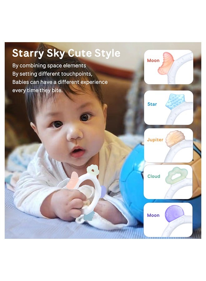 Soft Silicone Baby Toys and Teether for Babies, Suitable for Infants Aged 3-6 Month - Image 1
