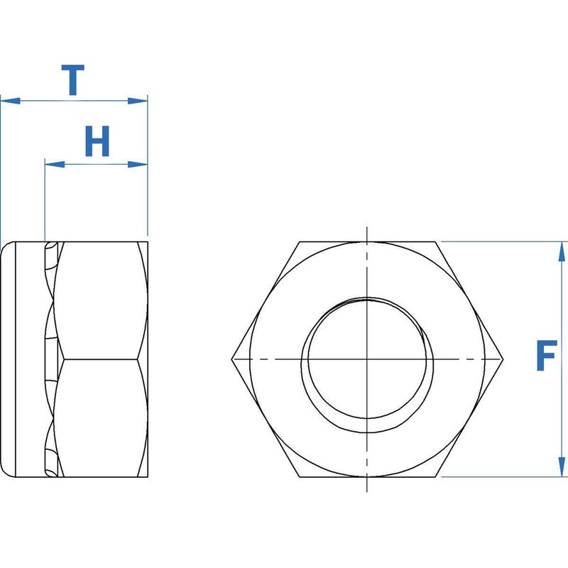 Fullerkreg Quantity 50Pcs 1/4-20 Nylon Insert Hex Lock Nuts, 18-8 Stainless Steel /SUS304/, Plain Finish, by - Image 5