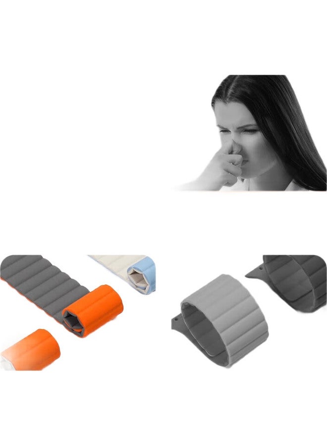 MSSM Compatible Apple Watch Band, Magnetic Silicone Strap For Apple Iwatch Ultra2/S10/9/8/7/Se, Liquid Silicone, Starlight With Orange - 49/46/45/44Mm - Image 2