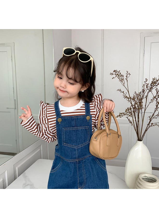 Girls T-shirt Autumn Clothing New Korean Kidsren's Style Lotus Leaf Sleeve Top Stripesd Flying Sleeve Bottoming Shirt