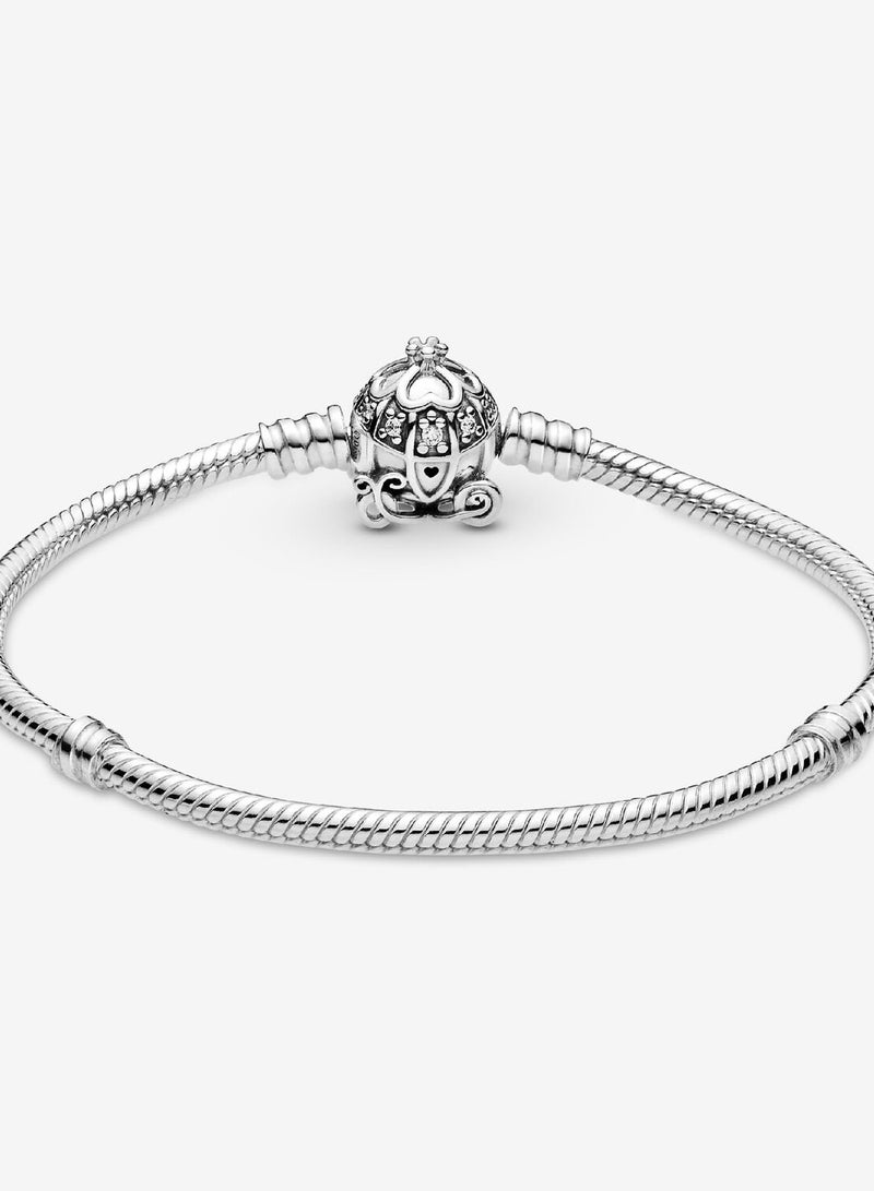 PANDORA Disney Cinderella Pumpkin Coach Clasp Pandora Moments Bracelet  - Image 2
