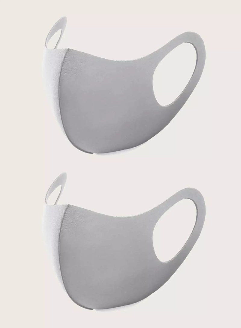2pcs Men Simple Face Covering  - Image 1