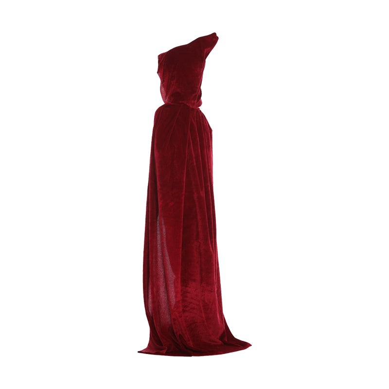 Halloween Hooded Cloak Velvet Cape Unisex Kids Children Long Cloak Fancy Dress Role Cosplay Costumes Outwear Halloween Party Prop - Image 1