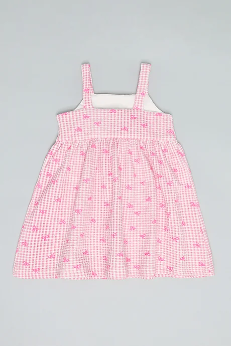 أر أند بي Checked Strappy Dress