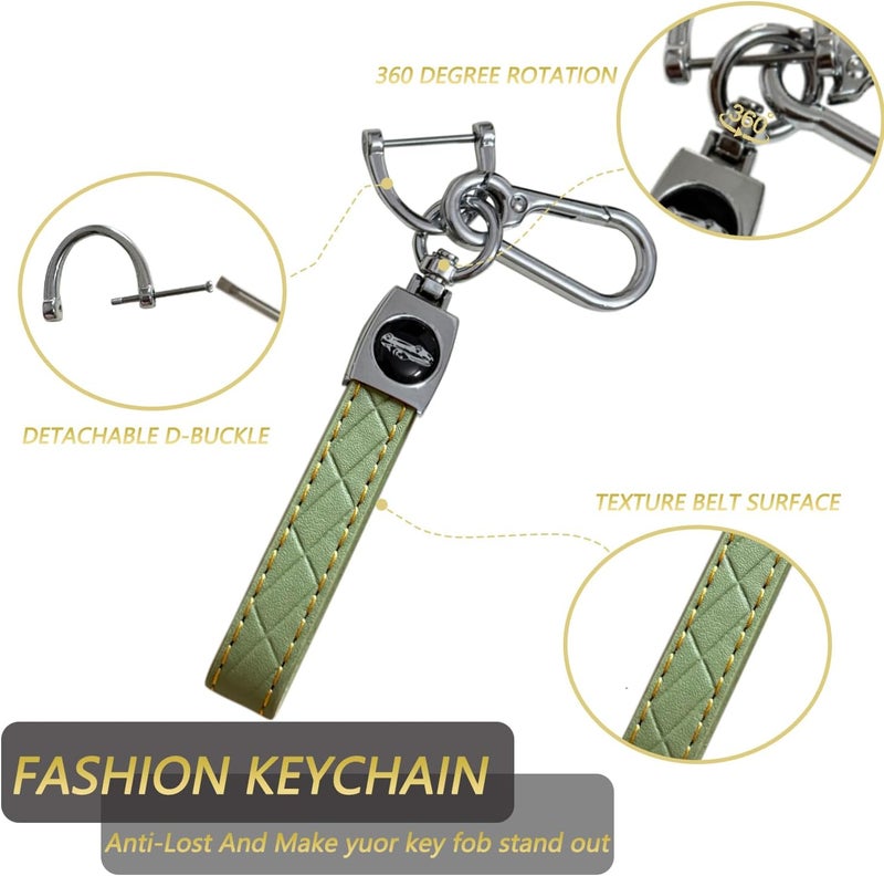 KarLingjun Key Fob Cover for Lexus with Leather Keychain - Image 5