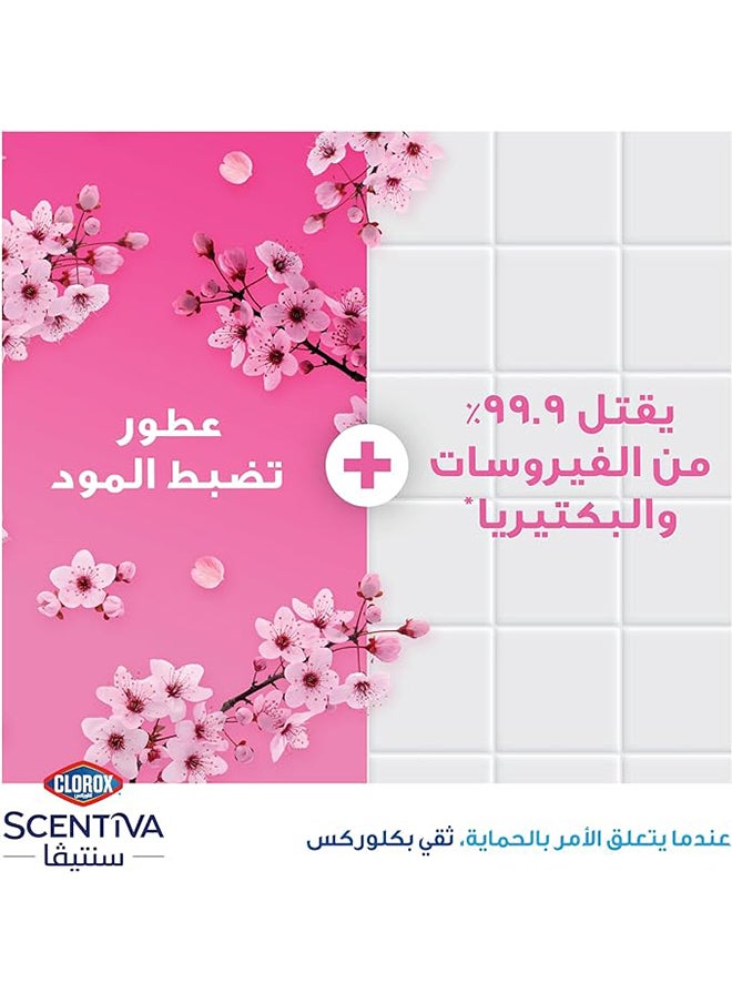 Clorox Scentiva Disinfectant Bleach Free Floor Cleaner Japanese Spring Blossom Pink 3Liters  - Image 4