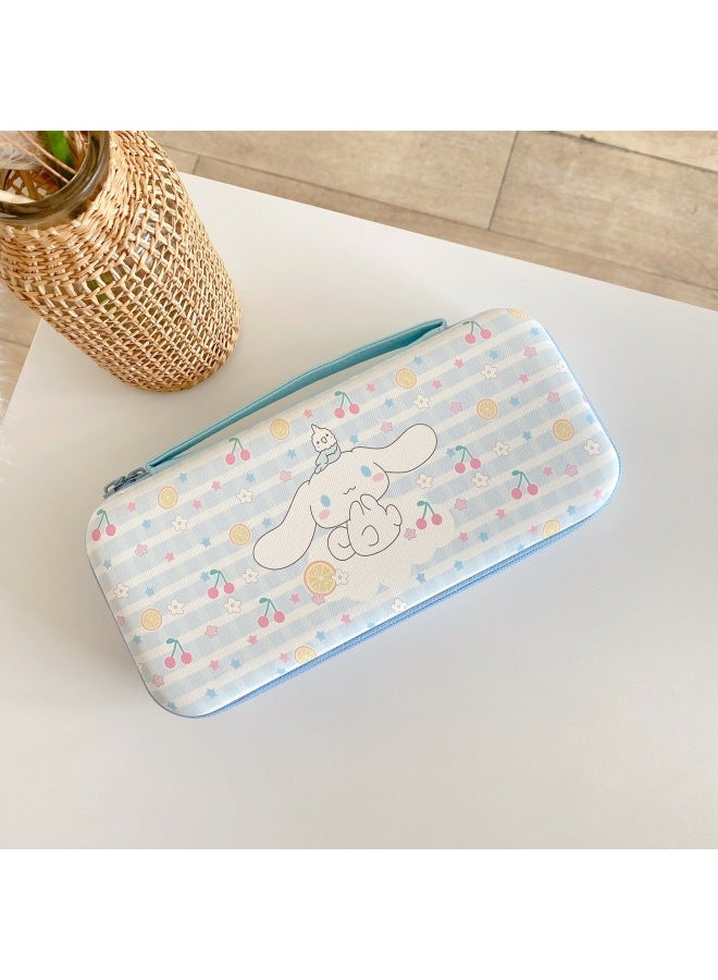 Cartoon Portable Nintendo Switch Storage Bag Ns Protective Case Switch Lite Protective Case Game Machine Bag-Product Color:Blue Big Ear Dog/switch Storage Box - Image 1