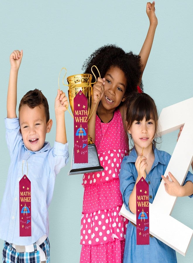 Knitgrip 24 Pcs Math Whiz Award Ribbons Student Prizes Awards Math Party Favors with Event Card and Rope for Kids Competition School Contests Classroom Teacher Supplies - Image 5