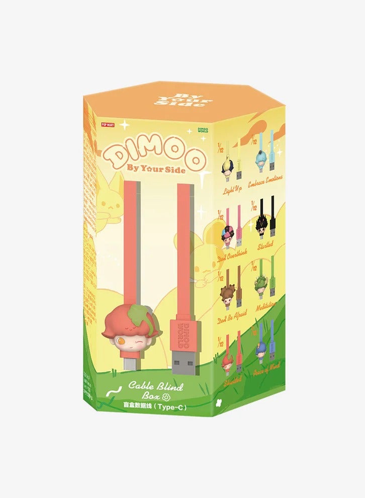 POP MART Dimoo By Your Side Series - Type C Charging Cable Blind Box | Mystery Collectible USB-C Cable Figurine | Cute Tech Accessory Gift | Suitable for iPhone 15 above Series, Android & Other USB-C Devices - Image 1