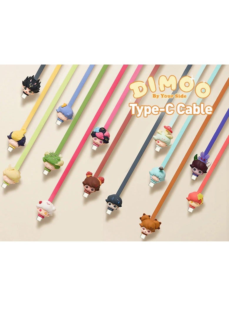 POP MART Dimoo By Your Side Series - Type C Charging Cable Blind Box | Mystery Collectible USB-C Cable Figurine | Cute Tech Accessory Gift | Suitable for iPhone 15 above Series, Android & Other USB-C Devices - Image 2