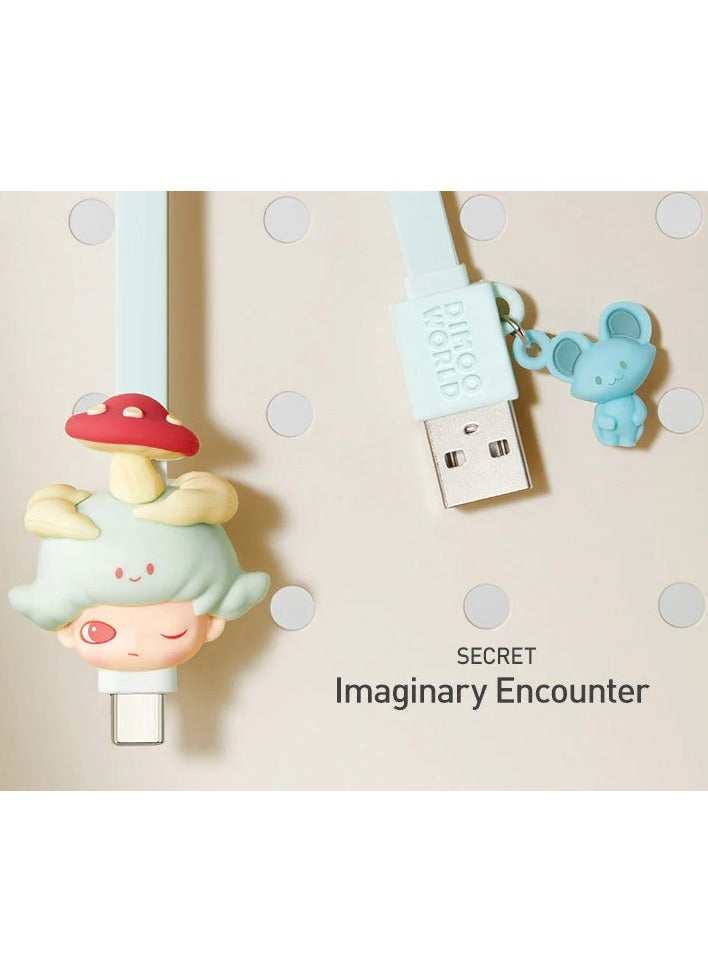 POP MART Dimoo By Your Side Series - Type C Charging Cable Blind Box | Mystery Collectible USB-C Cable Figurine | Cute Tech Accessory Gift | Suitable for iPhone 15 above Series, Android & Other USB-C Devices - Image 3