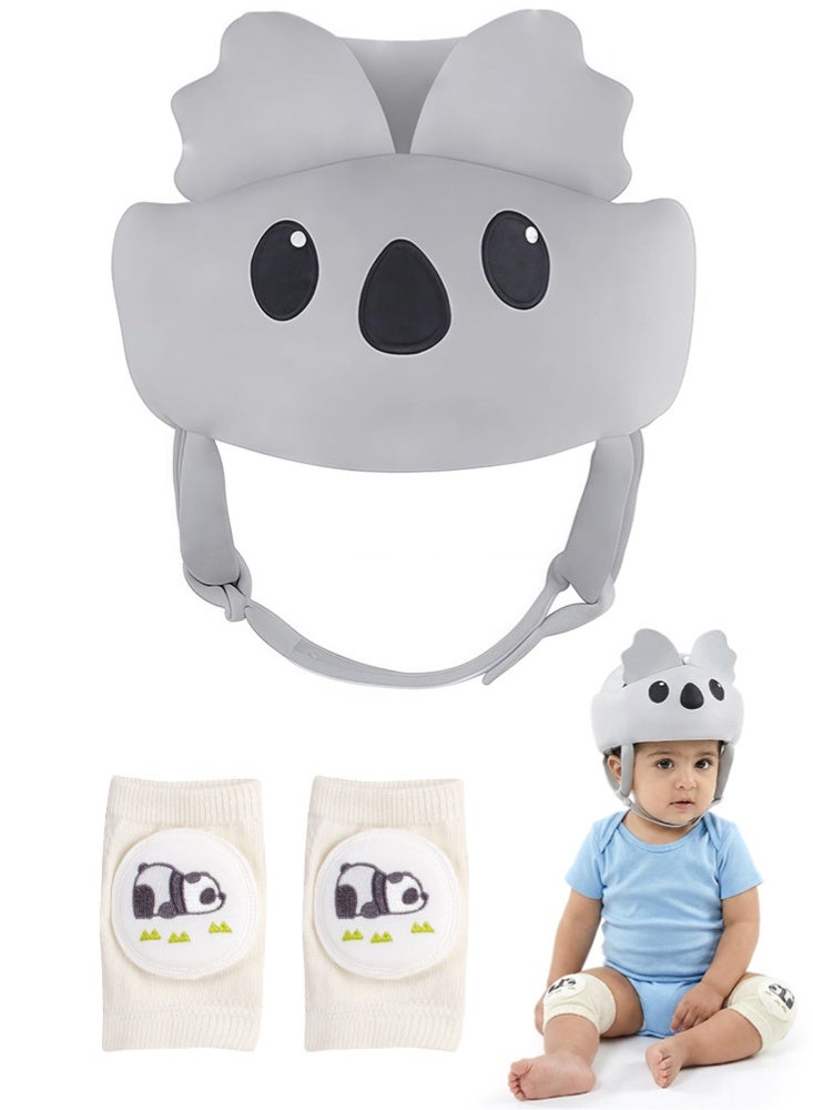 BBMORE Baby Helmet, Baby Head Protector Adjustable for Crawling Walking, Baby Head Cushion Bumper Bonnet, Breathable Protective Helmet, 360° Protection for Toddlers, Cute koala design - Image 2